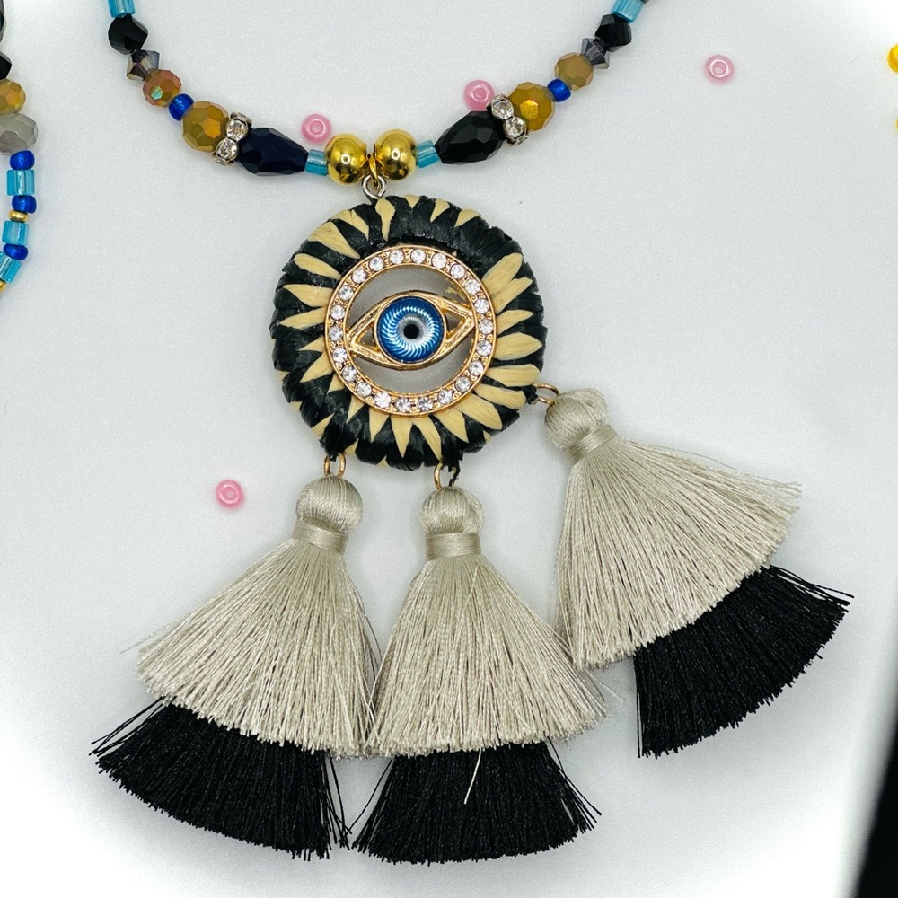 Custom evil eye necklace